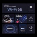 Ver imagem 2 de Placa de Rede Wi-fi Mercusys Ma86xe Axe5400 - Wi-fi 6 e Bluetooth 5.3 - Tri-band - 2 Antenas