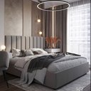 Ver imagem 4 de Cabeceiras de Cama Box Solteiro em L Estofada Modulada 3,00mx60cm