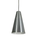 Ver imagem 2 de Pendente Cônico Luminária de Teto 26 Cm Moderno Escovado