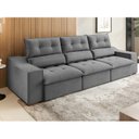 Ver imagem 4 de Sofá Retrátil e Reclinável com Pillow Top, 5 Lugares, 2,90m, Bellory.