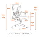 Ver imagem 2 de Cadeira para Escritório Diretor Giratória Vancouver Fratini