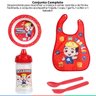 Kit Alimentação Infantil Bebê Com Prato Talheres Copo 240ml Hora da Papinha Luccas Neto BabyGo - 2