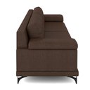 Ver imagem 7 de Sofá Living 4 lugares 272cm Agostino Pés Design em Ferro Couro Marrom Manchado G52 - Gran Belo
