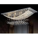 Ver imagem 3 de Luminaria de Cristal Moderno Retangular para Mesa de Jantar:bivolt