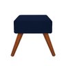 Puff Banqueta Quadrado Livia Suede Azul Marinho - Majú Decor - 2