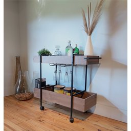 Carrinho Bar Industrial Steel Quadra  - 5