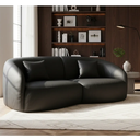 Ver imagem 2 de Sofá Sala Nuvem 190 Cm Conforto Premium Decorativo Orgânico:courino Sintético Preto