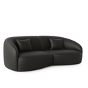Ver imagem 5 de Sofá Sala Nuvem 190 Cm Conforto Premium Decorativo Orgânico:courino Sintético Preto