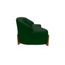 Ver imagem 5 de Namoradeira Sofá Feijão Moscou 150cm Orgânica Suede Verde