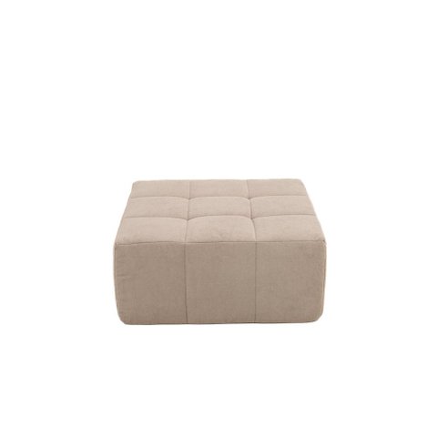 Puff para Apoio de Pés Modular 86cm Kappesberg Boucle Capuccino