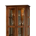 Ver imagem 3 de Cristaleira em Madeira com Espelho e LED 2 Portas e Laterais em Vidro 60303EL Linz Móveis - Imbuia