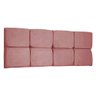 Painel Solteiro 90cm Nina SLK Decor Preto Painel Nina Rosa Claro - 5