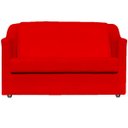 Ver imagem 3 de Kit Namoradeira + 4 Poltronas Decorativas para Sala Mila Suede Cores Pé de Plastico Cromado
