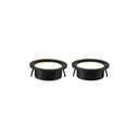 Ver imagem 2 de Kit 2 Spots de Embutir para Móvel Nordecor Alua Redondo Led 2w Bivolt Preto 4000k Luz Neutra 6576
