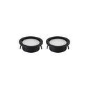 Ver imagem 1 de Kit 2 Spots de Embutir para Móvel Nordecor Alua Redondo Led 2w Bivolt Preto 4000k Luz Neutra 6576