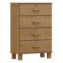 Ver imagem 1 de Cômoda para Quarto Closet 4 Gavetas Madeira Maciça Selena F06 Freijó - Lyam Decor