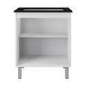 Ver imagem 3 de Balcão Cooktop Jade 5 Bocas e 2 Portas Branco - Moblis