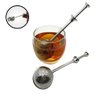Infusor de Chá Inox Peneira Coador Erva Prático Cabo Longo - 1
