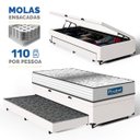 Ver imagem 3 de Cama Box Baú com Colchão de Molas Ensacadas Double Face Essence Probel + Auxiliar Solteiro 88cm