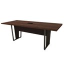 Ver imagem 2 de Mesa de Reunião Escritório 2,00m X 0,90m com 1 Caixa de Tomadas Pés Metal F5 Corporate