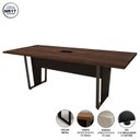 Ver imagem 3 de Mesa de Reunião Escritório 2,00m X 0,90m com 1 Caixa de Tomadas Pés Metal F5 Corporate