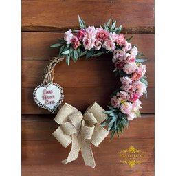 Enfeite de Porta de Entrada Guirlanda de Flores - 50cm - 2