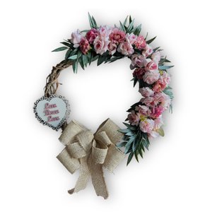Enfeite de Porta de Entrada Guirlanda de Flores - 50cm
