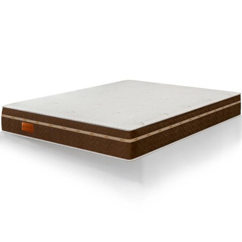 Colchão King Size Bio Magnético Tabaco Massageador e Ortopédico Espuma D33 193x203x28cm