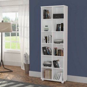 Estante para Livros com 12 Nichos 225cmx74cm