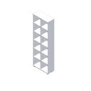 Ver imagem 2 de Estante para Livros com 12 Nichos 100% MDF 225CMX74CM Branco