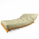 Ver imagem 4 de Sofá Cama Casal Futon Tokio Bege Madeira Maciça Cor Mel