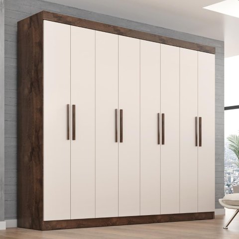 Guarda-Roupa Casal Lisboa 8 Portas 4 Gavetas