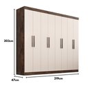 Ver mais imagens de Guarda-Roupa Casal Lisboa 8 Portas 4 Gavetas