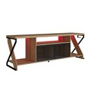 Ver imagem 6 de Rack Gamer com Led Estilo Industrial Mesa para Televisão Tv:mel com Preto