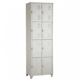 Armário Roupeiro De Aço Vestiário Academia 8 Portas Locker Cinza - 2