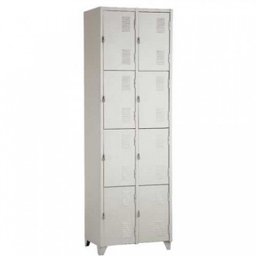 Armário Roupeiro De Aço Vestiário Academia 8 Portas Locker Cinza - 12