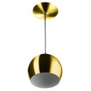 Ver imagem 2 de Pendente Bola Pequena Dourado Sala Cozinha Quarto