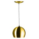 Ver imagem 1 de Pendente Bola Pequena Dourado Sala Cozinha Quarto