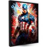 Quadro para Decoração Grande Quarto Moderno Grafite Capitão - 1