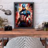 Quadro para Decoração Grande Quarto Moderno Grafite Capitão - 4