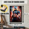 Quadro para Decoração Grande Quarto Moderno Grafite Capitão - 3