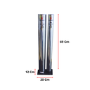 Ver imagem 4 de Kit Suporte Porta Copo Descartável Água e Café + Lixeira Inox Duplo
