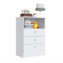 Ver imagem 2 de Cômoda Infantil Ursinho com 3 Gavetas Mdp 15mm Percasa