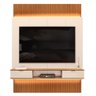 Painel para Tv 75 Pol Canelado Extensível Piso Ao Teto D04 Off White/freijo - Mpozenato - 1