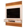 Painel para Tv 75 Pol Canelado Extensível Piso Ao Teto D04 Off White/freijo - Mpozenato - 6
