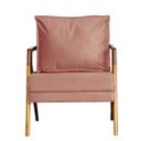 Ver imagem 2 de Kit 2 Poltronas Cadeira Marilia Recepção - Veludo Rose