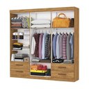 Ver imagem 5 de Guarda-Roupa Casal Medelin 6 Portas 4 Gavetas com Espelho Multimóveis CR35557 Cinamomo