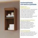 Ver imagem 5 de Nicho Aéreo Planejado Arani CabeCasa MadeiraOriginals Marrom/Cinamomo