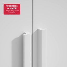 Guarda-roupas Alonzo 6 Portas S/esp e S/pes Pvc Branco 2.3 Móveis Lopas - 7
