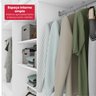 Guarda-roupas Alonzo 6 Portas S/esp e S/pes Pvc Branco 2.3 Móveis Lopas - 8
